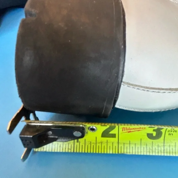 Steve Madden White Lace-Up Side Zipper Leather Combat Boots Size 9 1/2 - Picture 5 of 12